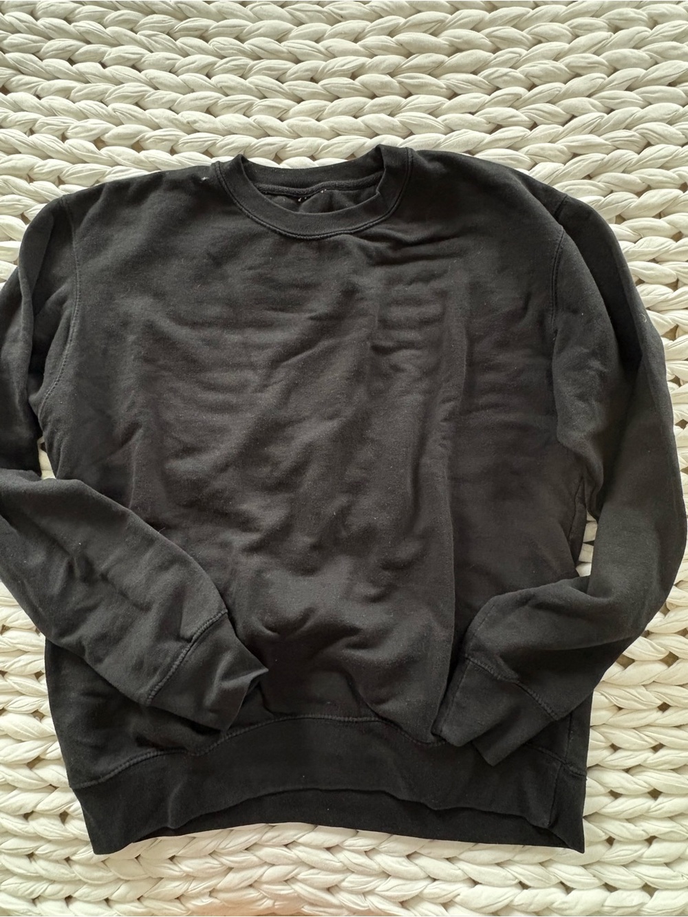 Women's Black Crewneck Sweater - Classic Everyday Pullover